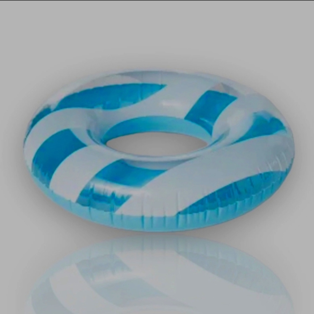 *3*Super Fun Swim Tube Blue/ White Inflatable Pool Floats *3/$15*